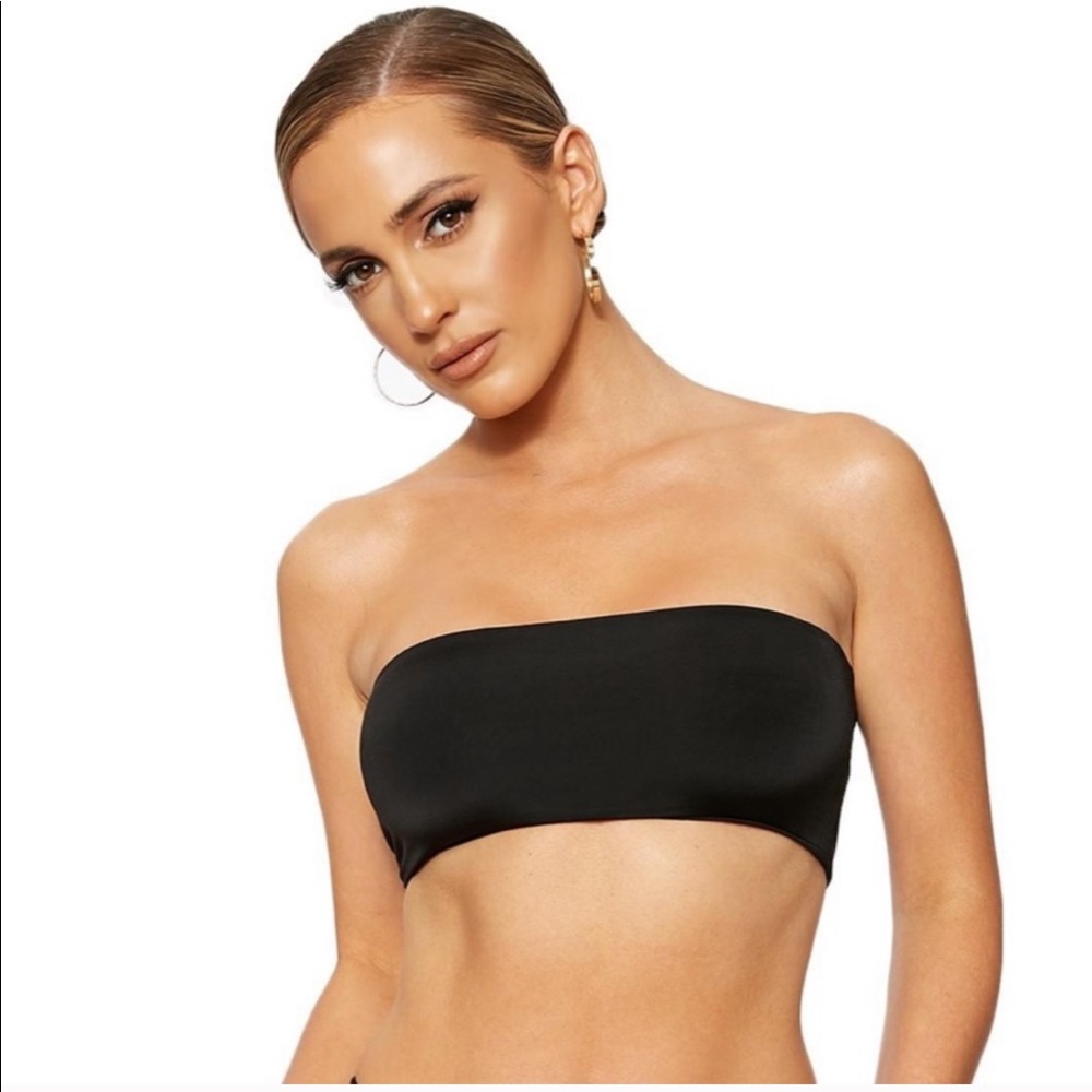 Naked wardrobe x Ari black bandeau bikini crop top - Picture 8 of 8